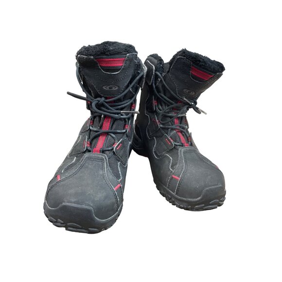 Salomon Thinsulate waterproof Womens black Winter Boots size 5.5 SKU 9002 - Picture 14 of 15